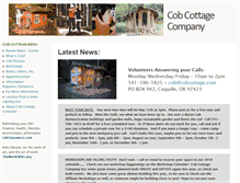 Tablet Screenshot of cobcottage.com